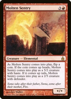 Molten Sentry<br /><span class="collector-number">Collector No. 136</span>