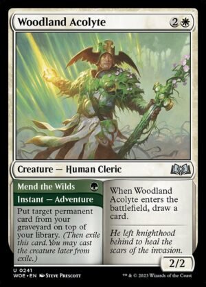 Woodland Acolyte // Mend the Wilds<br /><span class="collector-number">Collector No. 241</span>