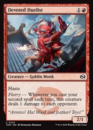 Devoted Duelist - Foil<br /><span class="collector-number">Collector No. 104</span>