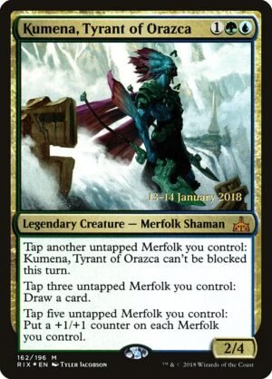 Kumena, Tyrant of Orazca - Foil<br /><span class="collector-number">Collector No. 162s</span>