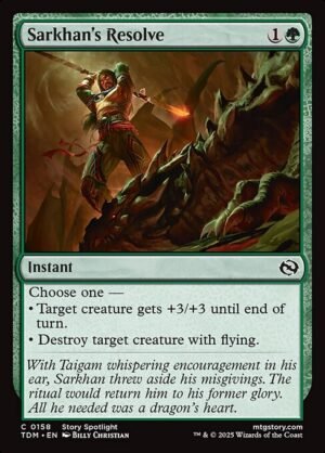 Sarkhan's Resolve - Foil<br /><span class="collector-number">Collector No. 158</span>