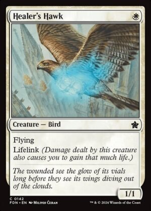 Healer's Hawk - Foil<br /><span class="collector-number">Collector No. 142</span>