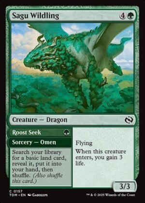 Sagu Wildling // Roost Seek - Foil<br /><span class="collector-number">Collector No. 157</span>