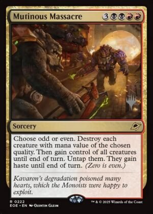 Mutinous Massacre - Foil<br /><span class="collector-number">Collector No. 222p</span>