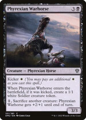 Phyrexian Warhorse - Foil<br /><span class="collector-number">Collector No. 101</span>