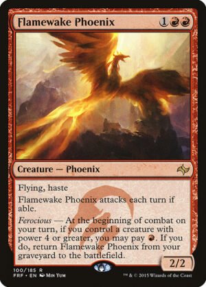 Flamewake Phoenix - Foil<br /><span class="collector-number">Collector No. 100</span>