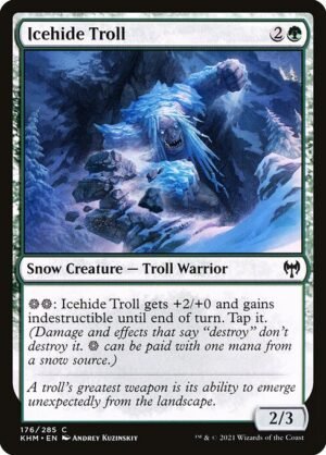 Icehide Troll - Foil<br /><span class="collector-number">Collector No. 176</span>