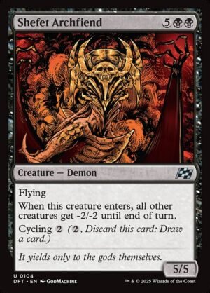 Shefet Archfiend - Foil<br /><span class="collector-number">Collector No. 104</span>