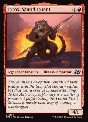 Tyrox, Saurid Tyrant<br /><span class="collector-number">Collector No. 149</span>