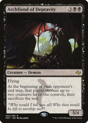 Archfiend of Depravity<br /><span class="collector-number">Collector No. 62</span>