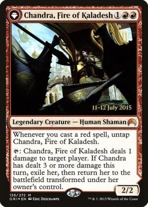 Chandra, Fire of Kaladesh // Chandra, Roaring Flame - Foil<br /><span class="collector-number">Collector No. 135s</span>