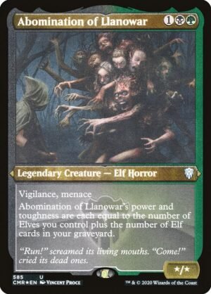 Abomination of Llanowar - Etched<br /><span class="collector-number">Collector No. 585</span>