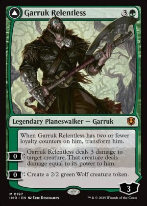 Garruk Relentless // Garruk, the Veil-Cursed - Foil<br /><span class="collector-number">Collector No. 197</span>