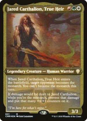 Jared Carthalion, True Heir - Etched<br /><span class="collector-number">Collector No. 601</span>
