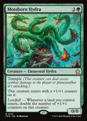 Mossborn Hydra - Foil<br /><span class="collector-number">Collector No. 107</span>