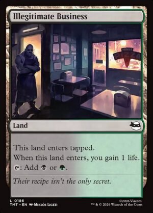 Illegitimate Business<br /><span class="collector-number">Collector No. 186</span>