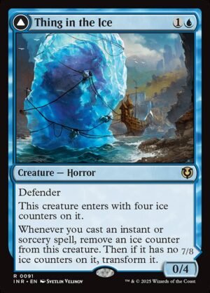 Thing in the Ice // Awoken Horror - Foil<br /><span class="collector-number">Collector No. 91</span>