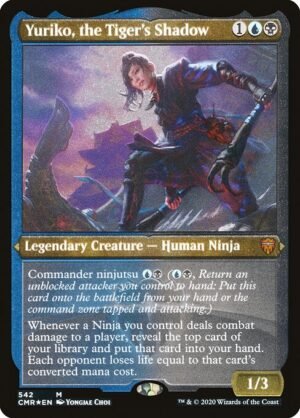 Yuriko, the Tiger's Shadow - Etched<br /><span class="collector-number">Collector No. 542</span>