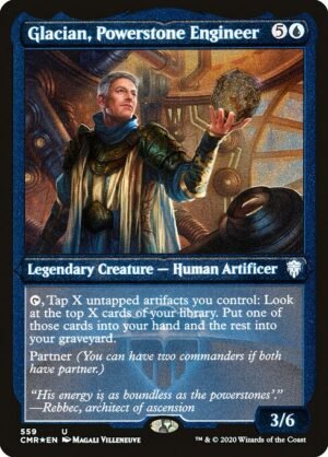 Glacian, Powerstone Engineer - Etched<br /><span class="collector-number">Collector No. 559</span>