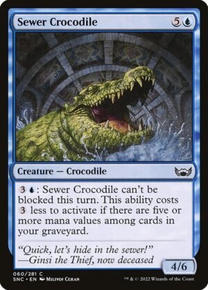 Sewer Crocodile - Foil<br /><span class="collector-number">Collector No. 60</span>