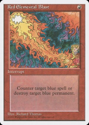 Red Elemental Blast<br /><span class="collector-number">Collector No. 218</span>
