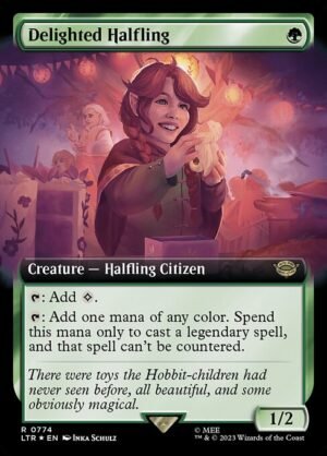 Delighted Halfling Surge - Foil<br /><span class="collector-number">Collector No. 774</span>