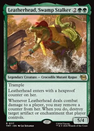Leatherhead, Swamp Stalker - Foil<br /><span class="collector-number">Collector No. 117</span>