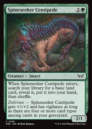 Spineseeker Centipede - Foil<br /><span class="collector-number">Collector No. 199</span>