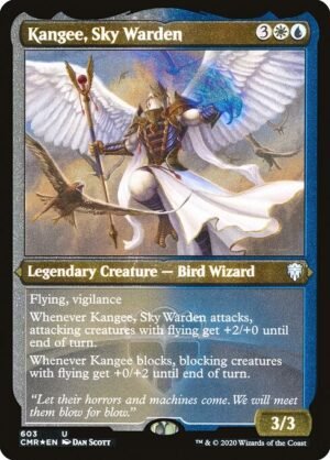 Kangee, Sky Warden - Etched<br /><span class="collector-number">Collector No. 603</span>