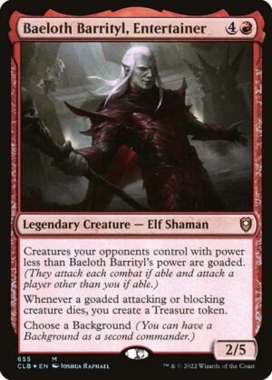 Baeloth Barrityl, Entertainer - Foil<br /><span class="collector-number">Collector No. 655</span>