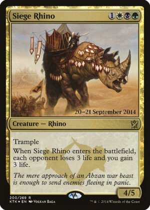 Siege Rhino - Foil<br /><span class="collector-number">Collector No. 200s</span>