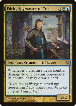 Edric, Spymaster of Trest<br /><span class="collector-number">Collector No. 187</span>