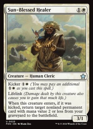 Sun-Blessed Healer - Foil<br /><span class="collector-number">Collector No. 25</span>