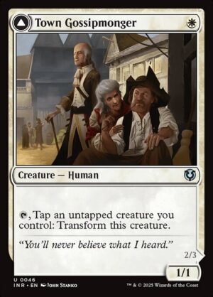 Town Gossipmonger // Incited Rabble<br /><span class="collector-number">Collector No. 46</span>