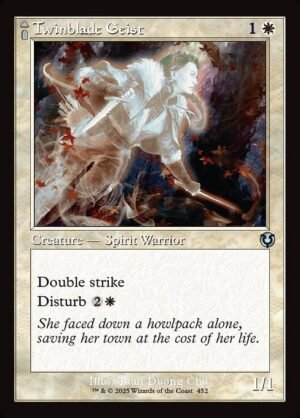 Twinblade Geist // Twinblade Invocation<br /><span class="collector-number">Collector No. 452</span>