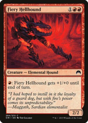 Fiery Hellhound<br /><span class="collector-number">Collector No. 284</span>