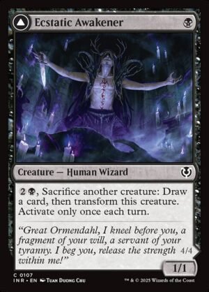 Ecstatic Awakener // Awoken Demon<br /><span class="collector-number">Collector No. 107</span>