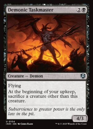 Demonic Taskmaster - Foil<br /><span class="collector-number">Collector No. 104</span>
