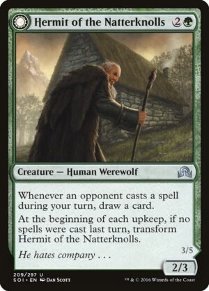 Hermit of the Natterknolls // Lone Wolf of the Natterknolls<br /><span class="collector-number">Collector No. 209</span>
