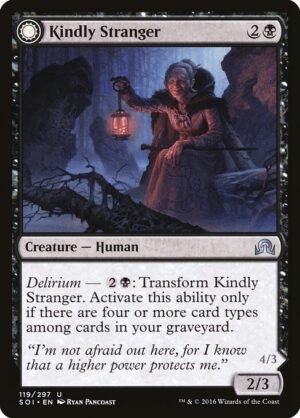 Kindly Stranger // Demon-Possessed Witch<br /><span class="collector-number">Collector No. 119</span>