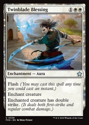 Twinblade Blessing - Foil<br /><span class="collector-number">Collector No. 26</span>