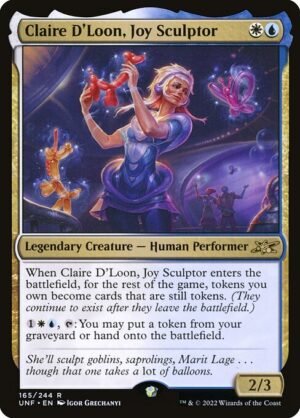 Claire D'Loon, Joy Sculptor - Foil<br /><span class="collector-number">Collector No. 165</span>