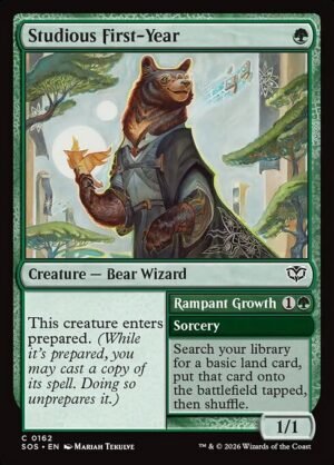 Studious First-Year // Rampant Growth - Foil<br /><span class="collector-number">Collector No. 162</span>