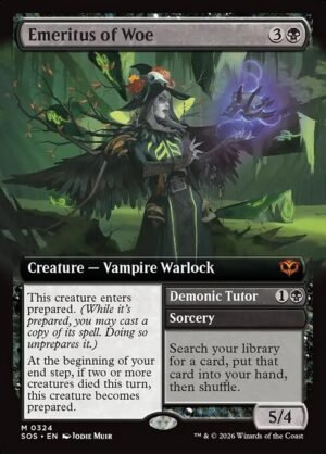 Emeritus of Woe // Demonic Tutor<br /><span class="collector-number">Collector No. 324</span>
