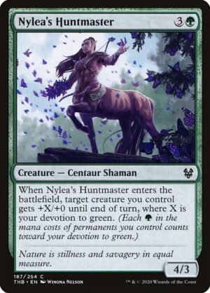 Nylea's Huntmaster - Foil<br /><span class="collector-number">Collector No. 187</span>