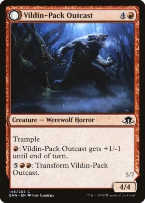 Vildin-Pack Outcast // Dronepack Kindred<br /><span class="collector-number">Collector No. 148</span>