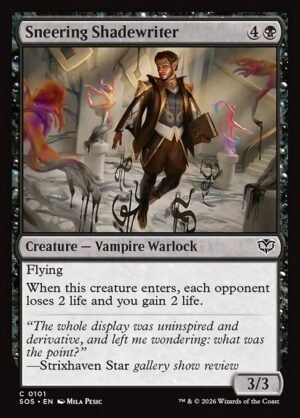 Sneering Shadewriter - Foil<br /><span class="collector-number">Collector No. 101</span>