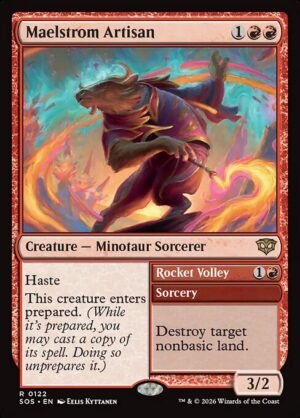 Maelstrom Artisan // Rocket Volley - Foil<br /><span class="collector-number">Collector No. 122</span>