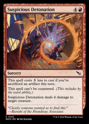 Suspicious Detonation - Foil<br /><span class="collector-number">Collector No. 145</span>