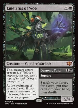 Emeritus of Woe // Demonic Tutor - Foil<br /><span class="collector-number">Collector No. 80</span>